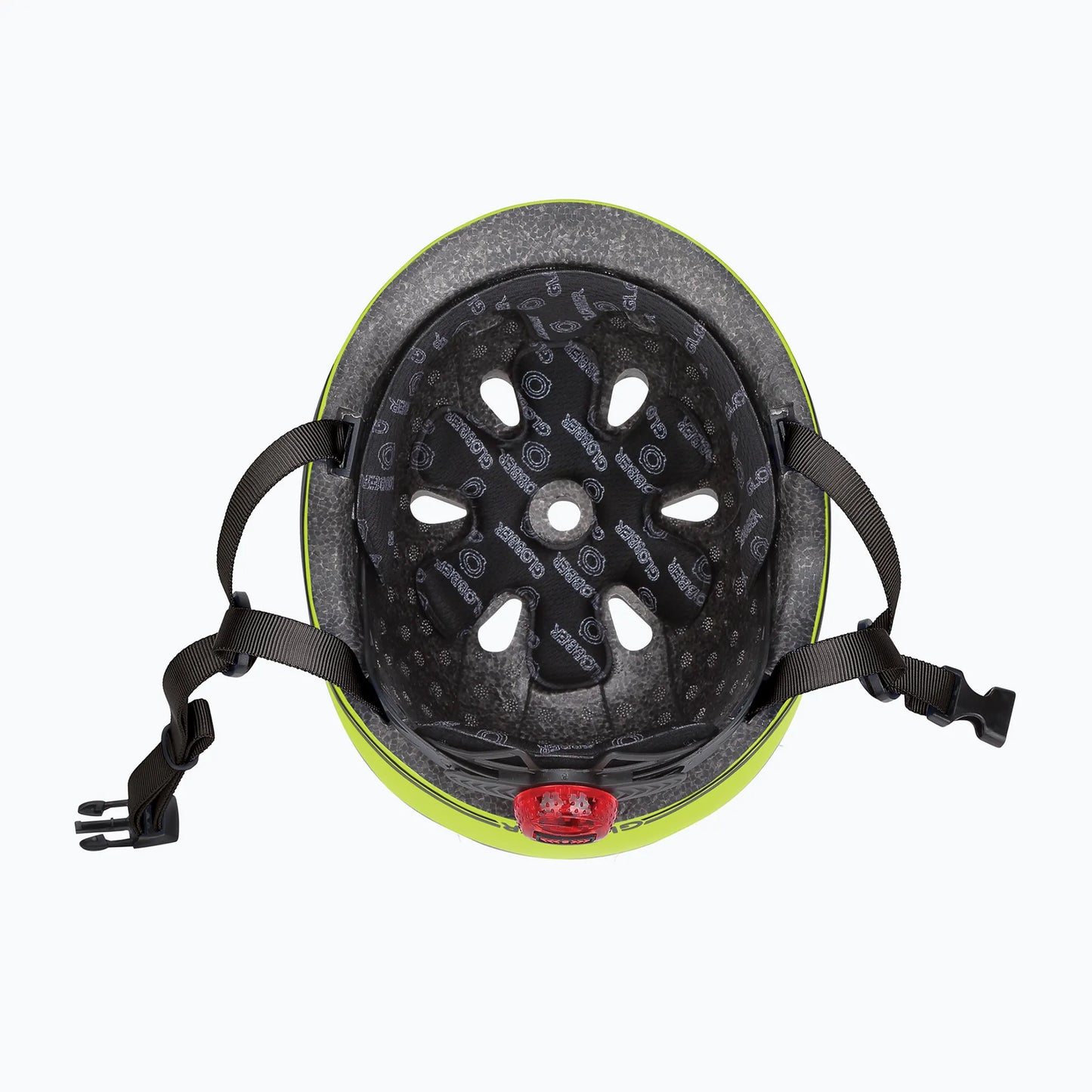Globber Kinderhelm Go.UP Lights in Lime Green - Gr. XXS/XS (45-51 cm)