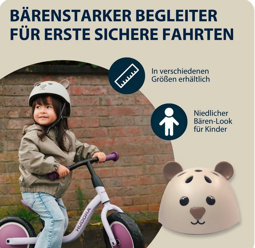 HUDORA Kinderhelm Beary, mocha