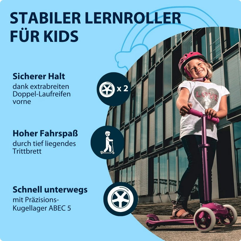 HUDORA Kinderscooter Flitzkids 2.0, blau