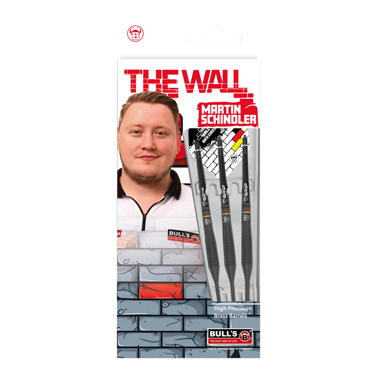 Bulls Martin Schindler The Wall Black Brass Steeldarts - 23g