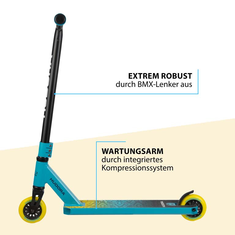 HUDORA Stunt Scooter Kids, hellblau