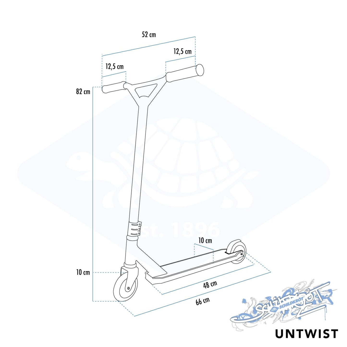 Stunt Scooter Untwist von Schildkröt, Fire