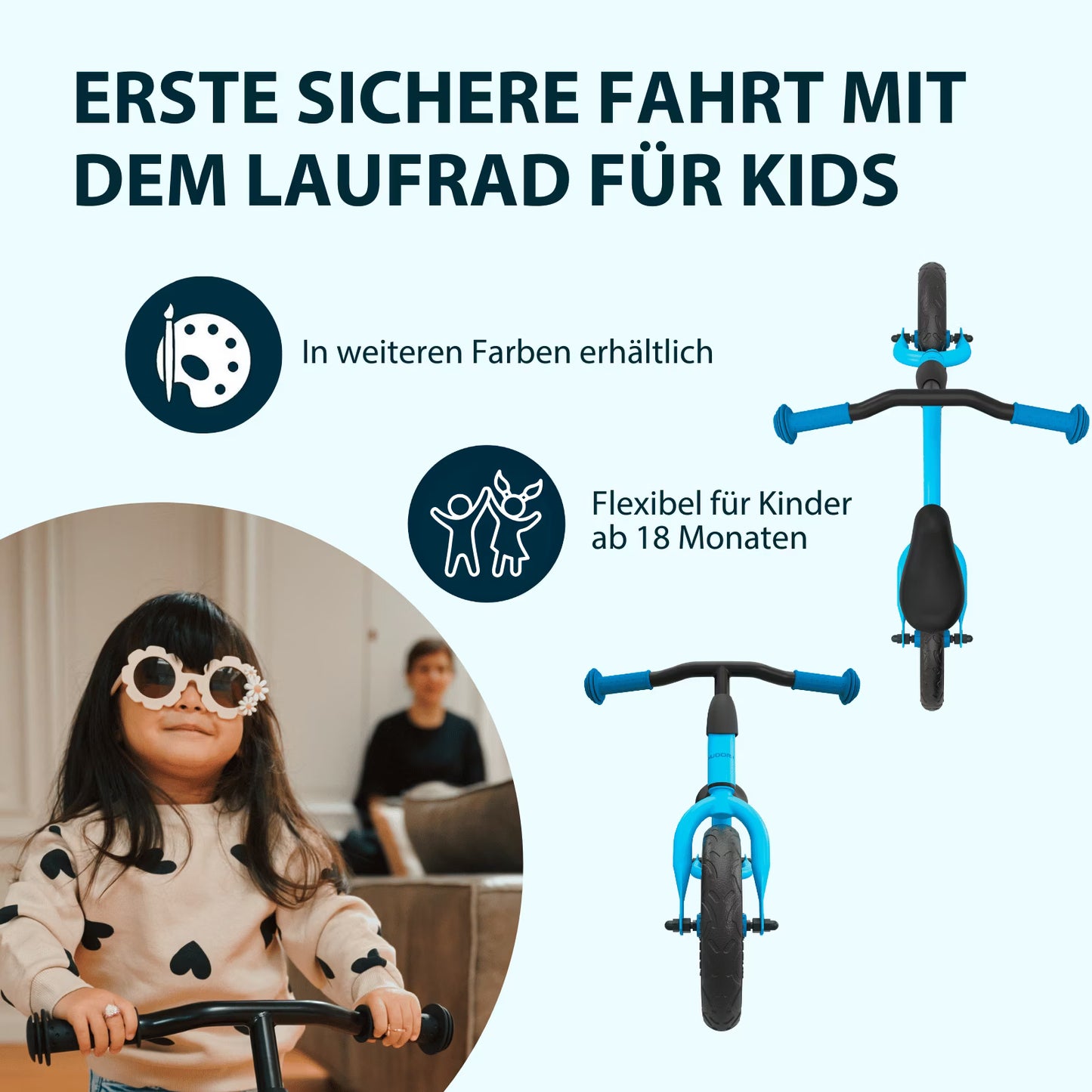 HUDORA Laufrad Up 10“ - verschiedene Farben