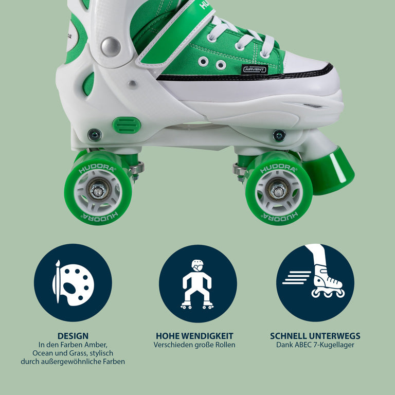 HUDORA Rollschuh Sneaker, grass Gr. 28-39