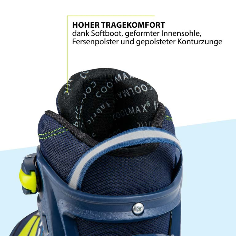 HUDORA Inline Skates Comfort, deep blue, Gr. 29-40