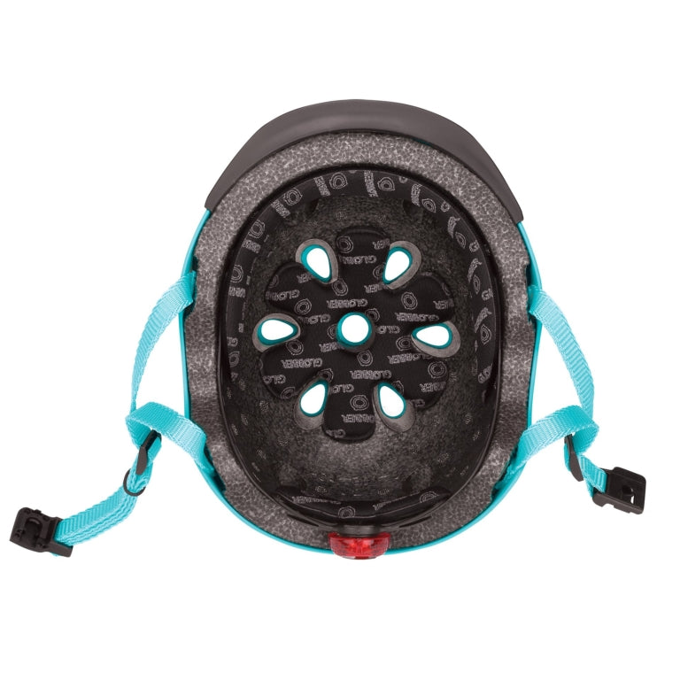 Globber Kinderhelm Elite Lights Poolblau - Gr. XS/S (48-53 cm)