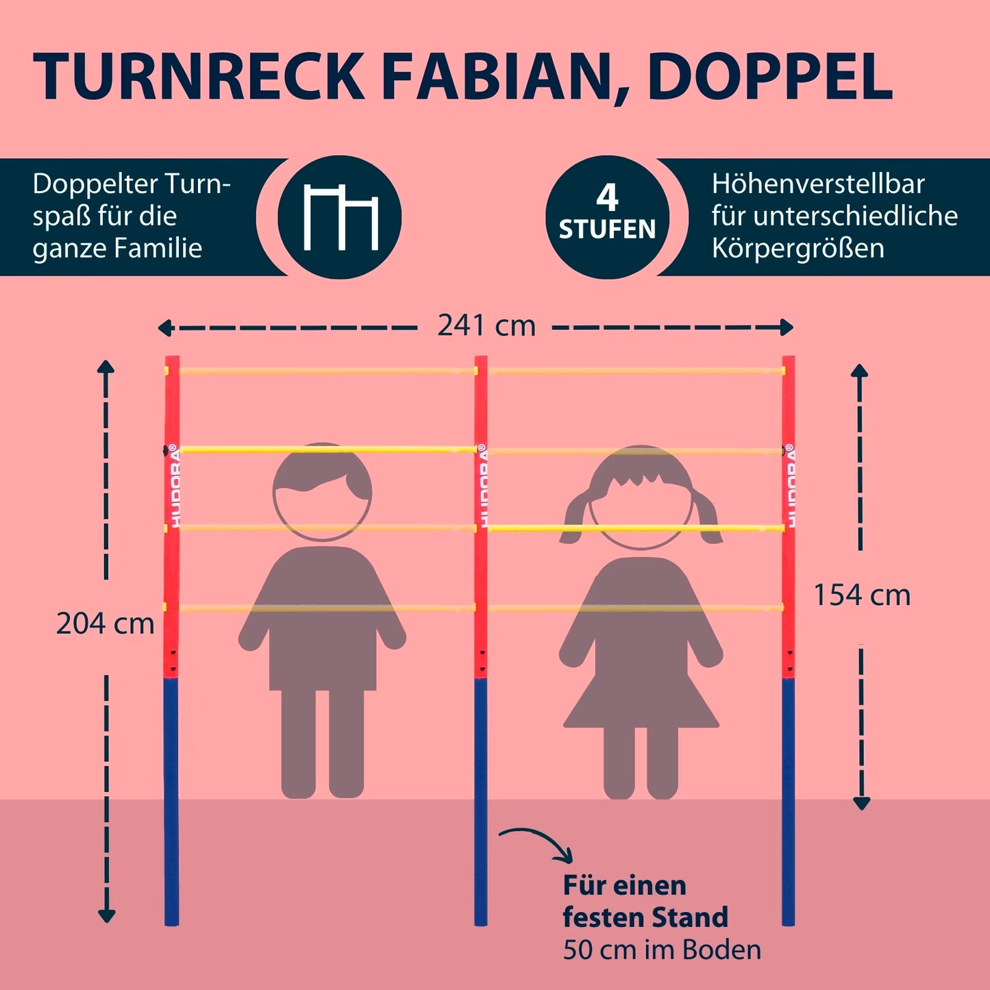 HUDORA Doppel-Turnreck Fabian (B-Ware)