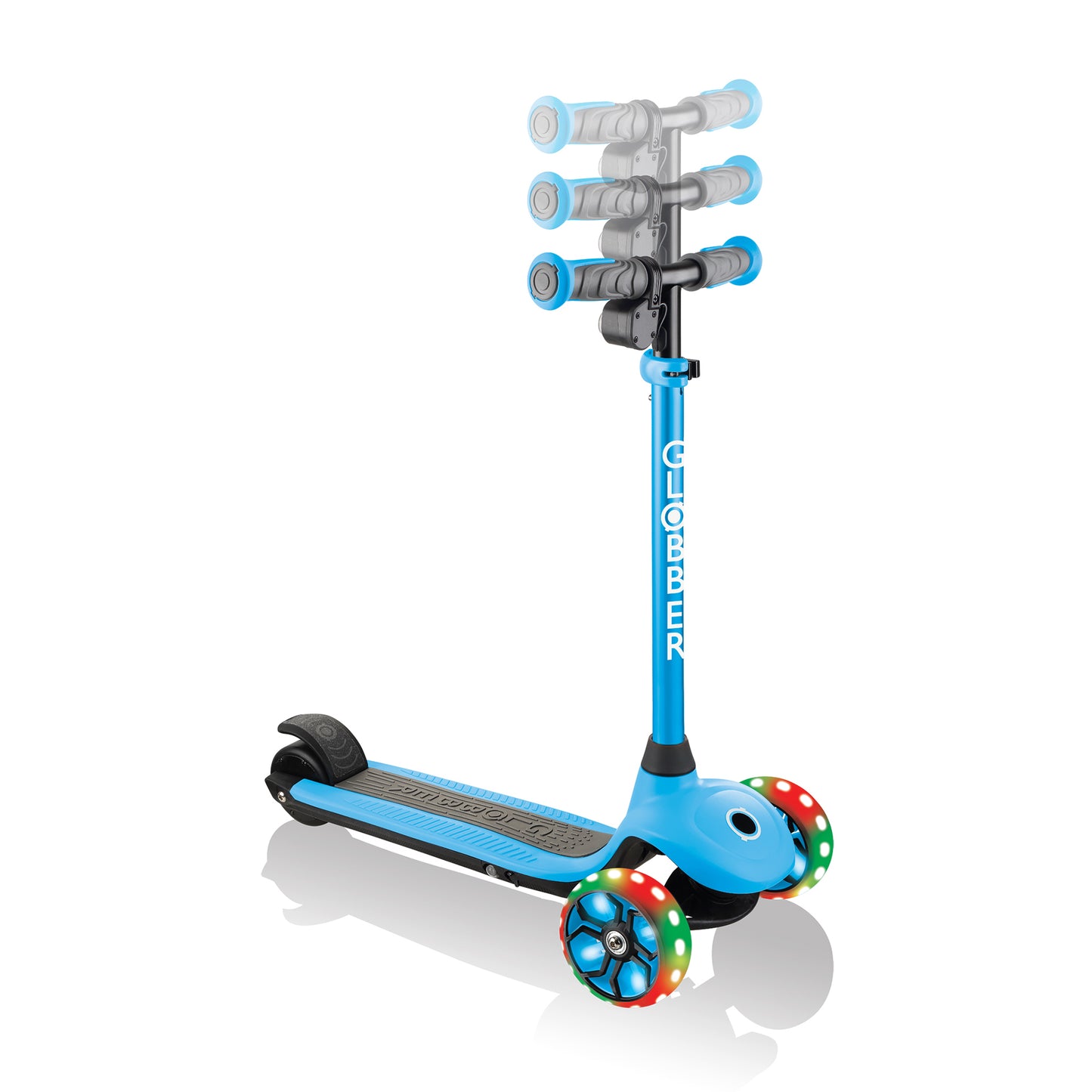 Globber E-Scooter - E-MOTION 4 PLUS mit Leuchtrollen - verschiedene Farben