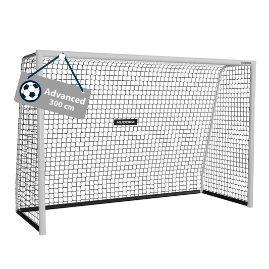 HUDORA Fußballtor Advanced White, verschiedene Größen (B-Ware)