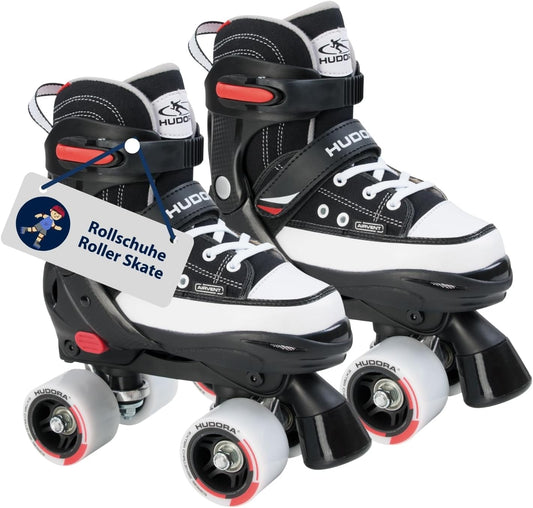 HUDORA Rollschuh Roller Skate, schwarz, Gr. 28-39