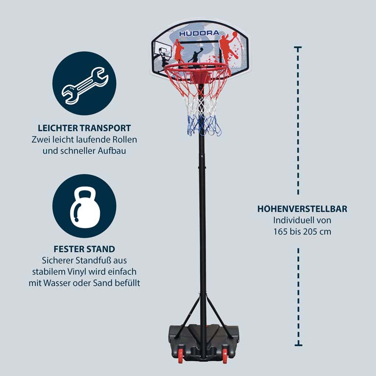 Support de basket HUDORA All Stars 205 