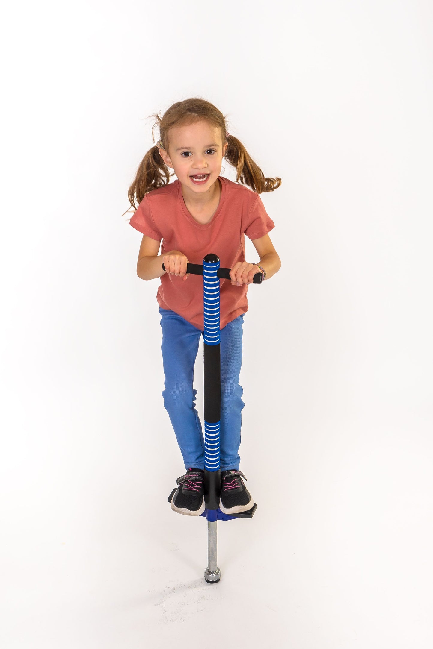 Pogo Stick blau / schwarz, Höhe 95 cm