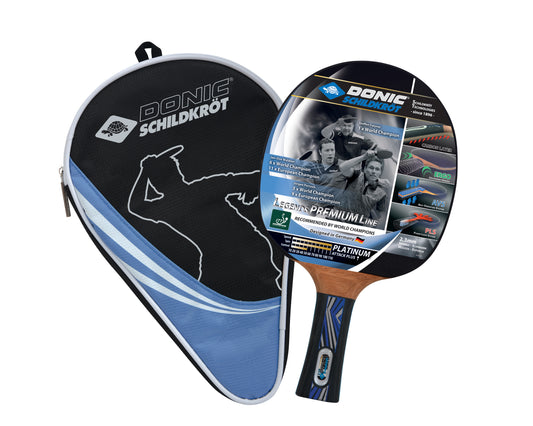 Donic Schildkröt Tischtennisschläger Legends Platinium, Premium Line inkl. Hülle