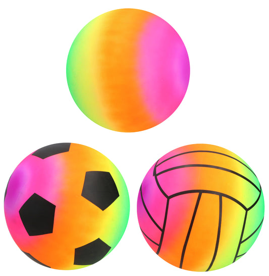 Regenbogen Fußball - Spielball 23 cm, verschiedene Modelle
