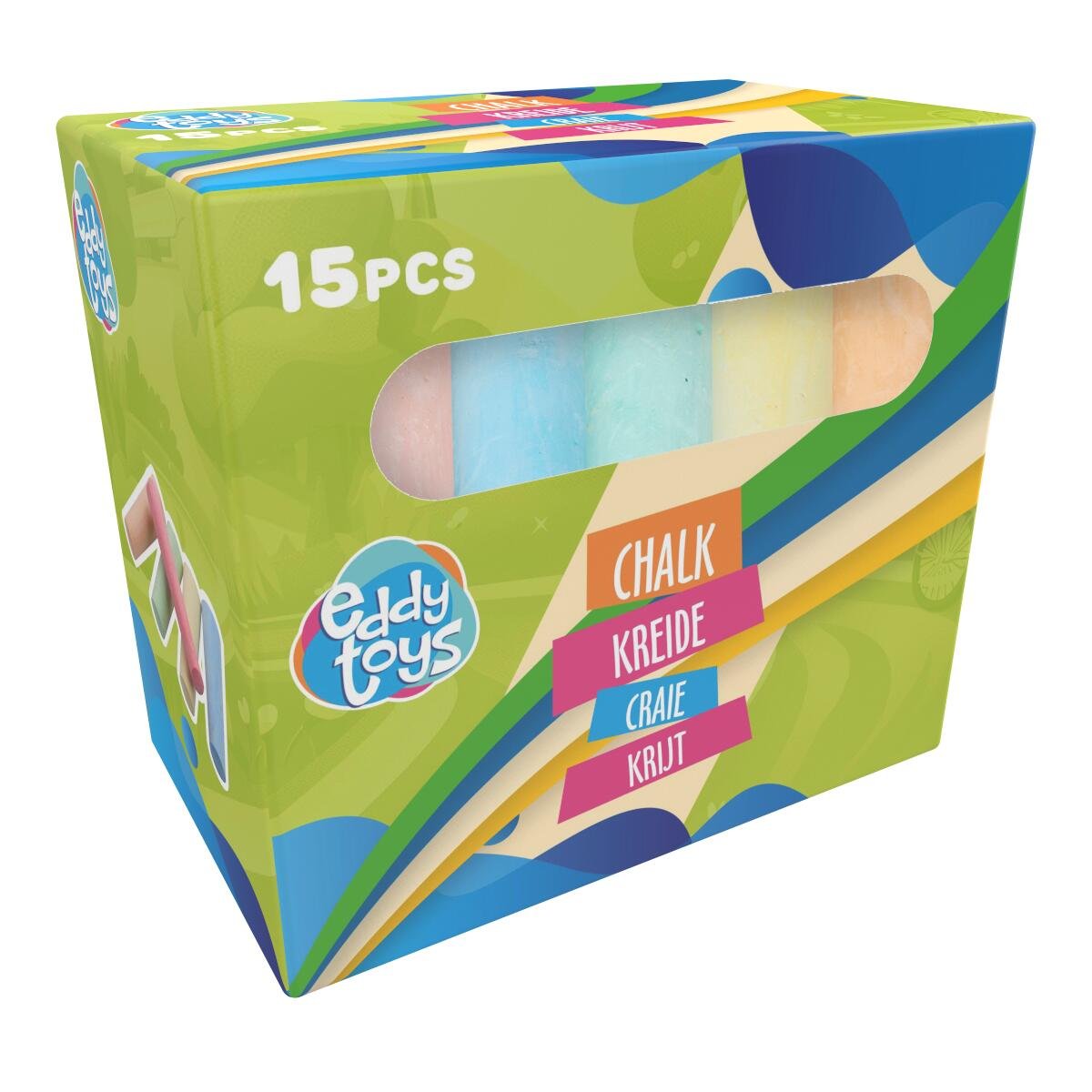 Straßenkreide von EDDY TOYS  15 Stück