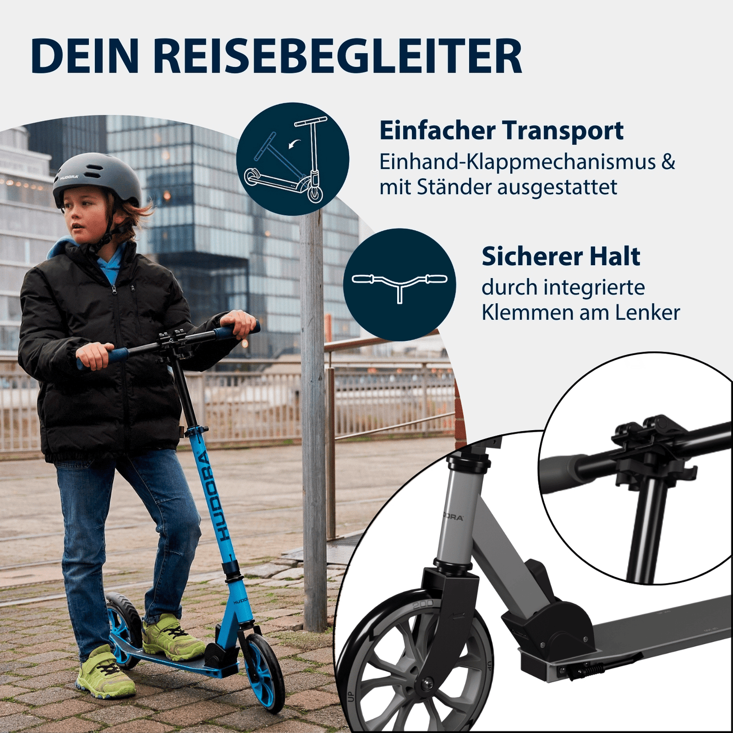 HUDORA Scooter Up 200 - various colors (B-stock)