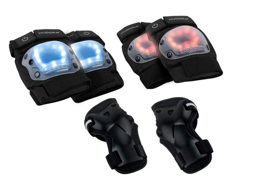 HUDORA Protektoren LED, schwarz