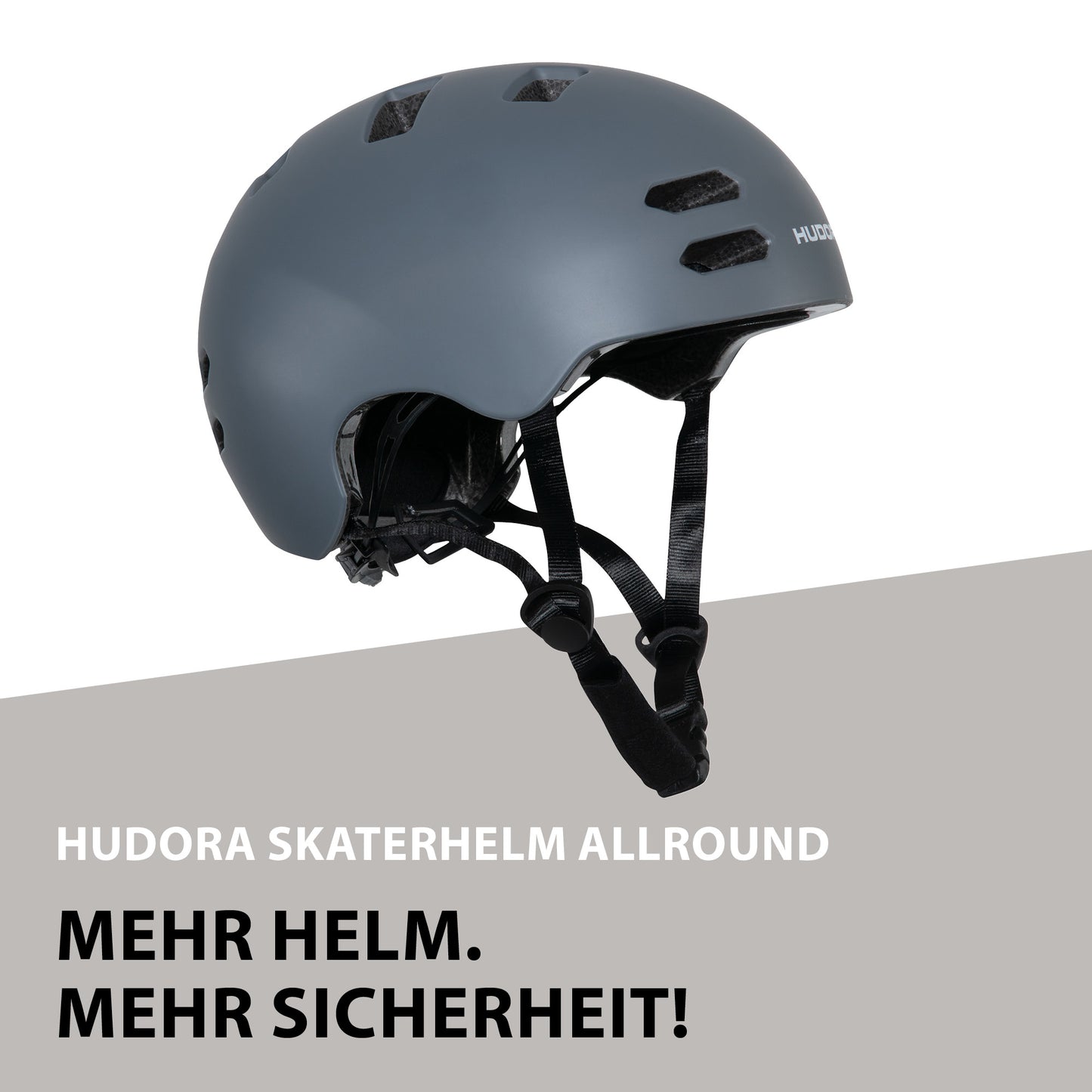 HUDORA Allround skater helmet, graphite 