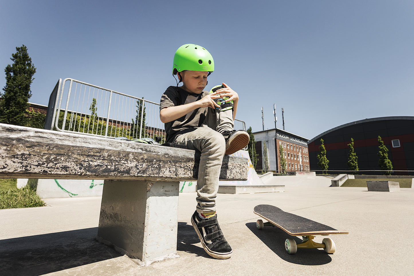 HUDORA Skaterhelm, grün - verschiedene Größen