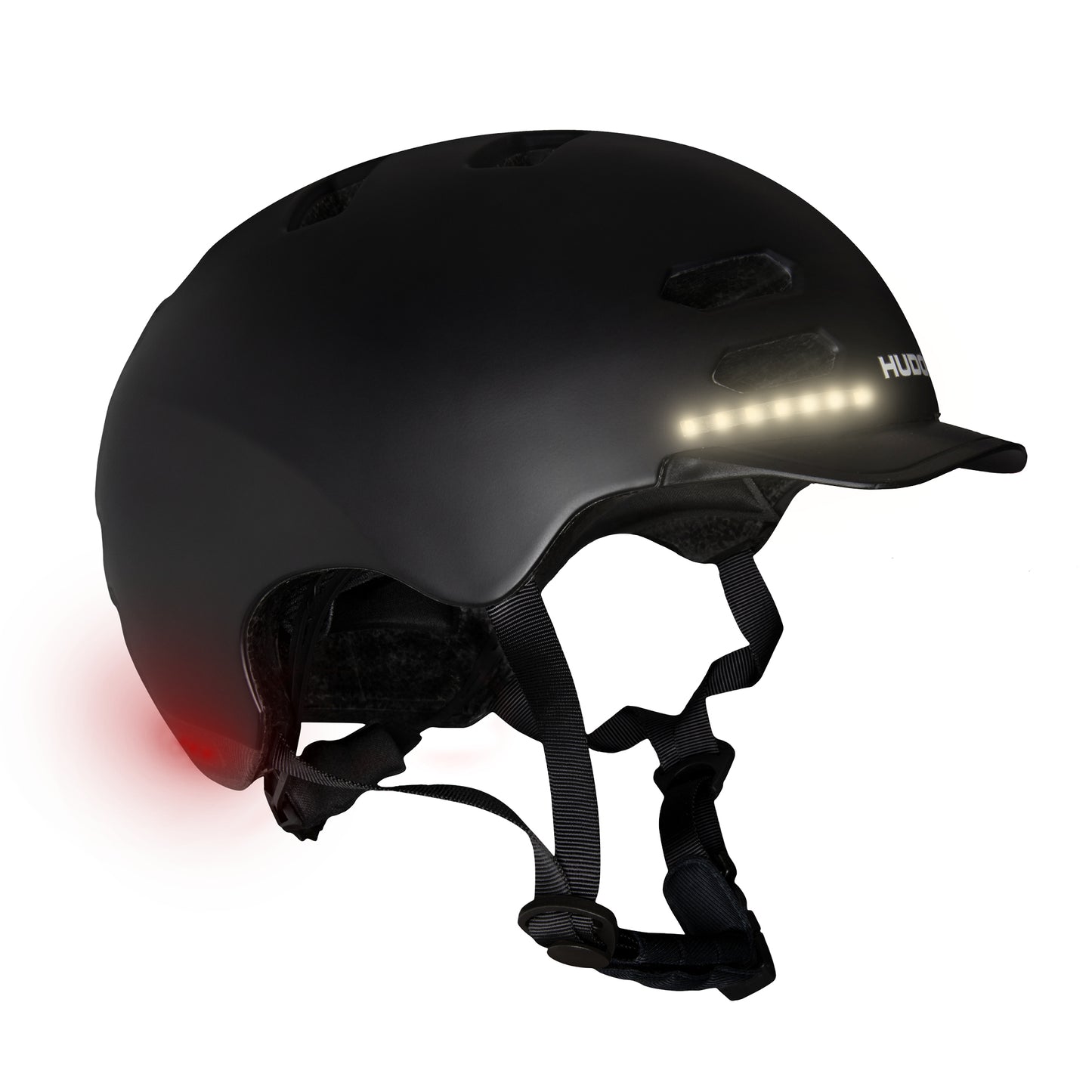 HUDORA skater helmet LED, black
