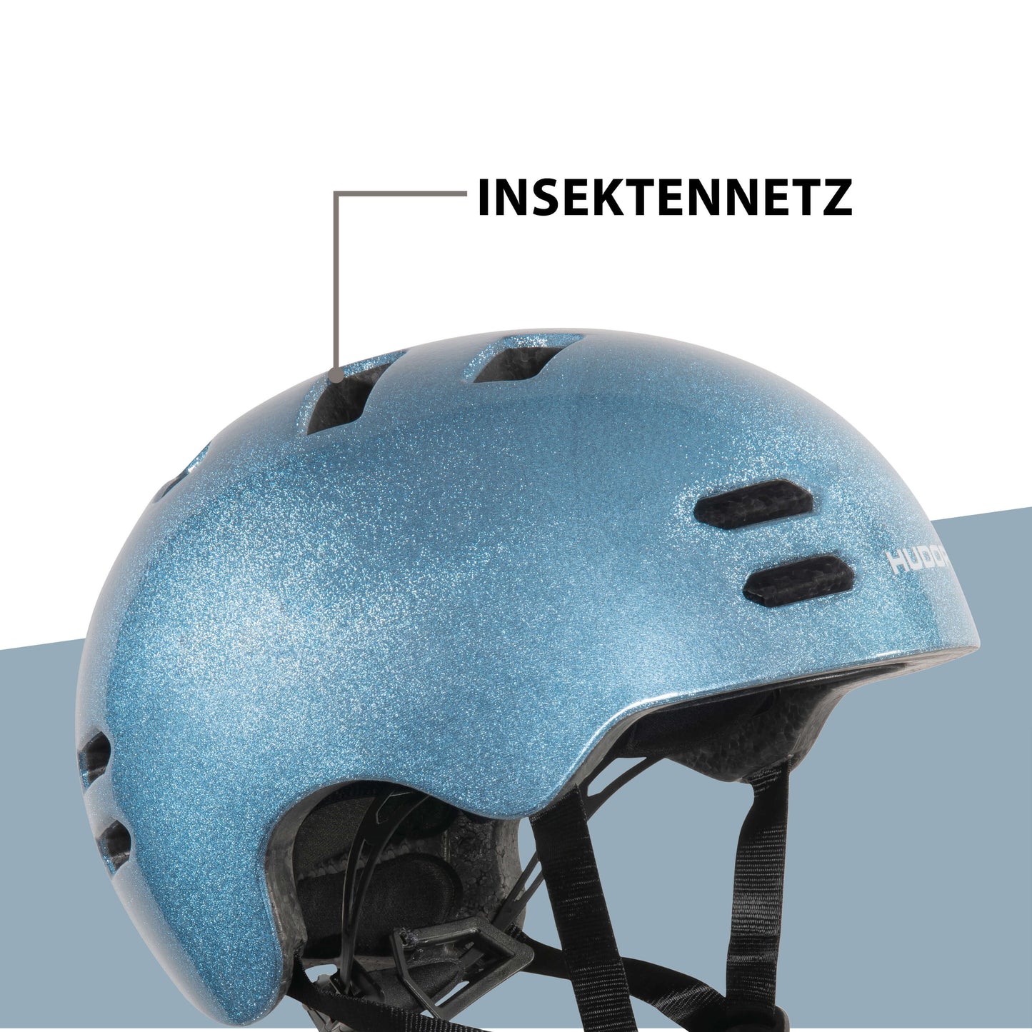 HUDORA Skaterhelm Reflect, blau