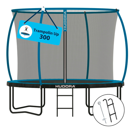 HUDORA Trampolin Up 300, blue - bis 150 kg (B-Ware