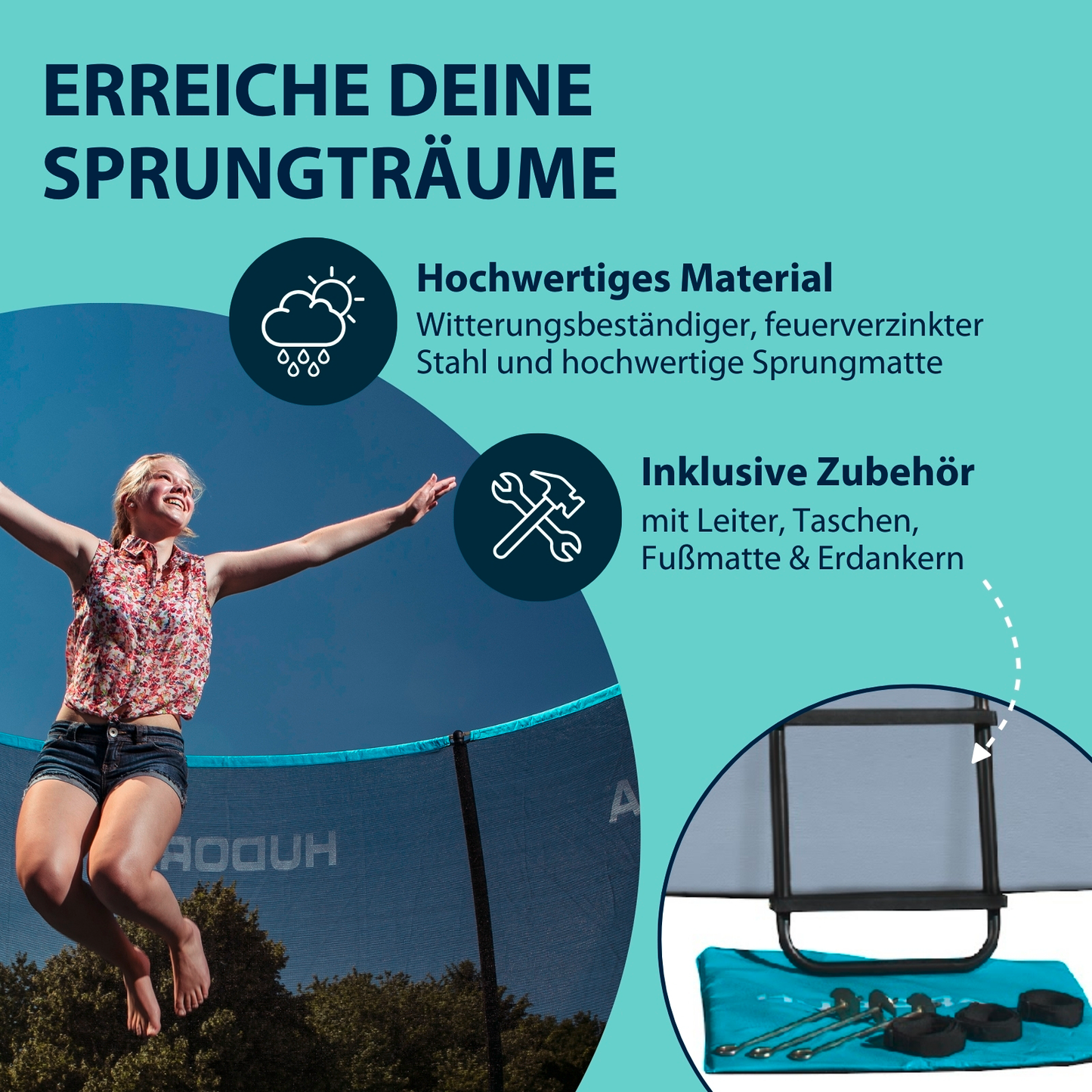HUDORA Fantastic Complete 300V Trampolin (B-Ware)