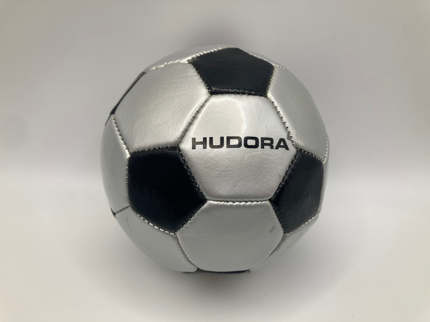 Mini ballon de football HUDORA argenté