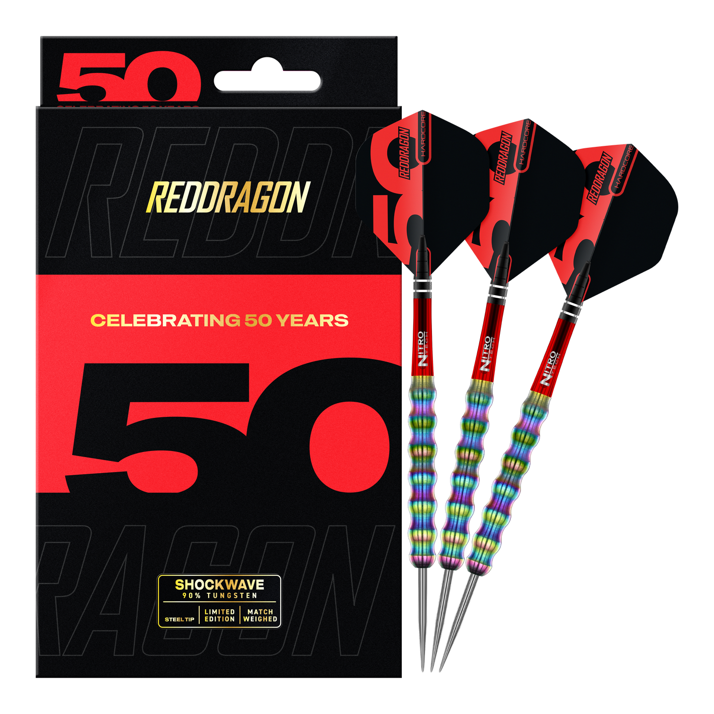 Red Dragon 50 Year Collection Shockwave Steeldarts - 26g