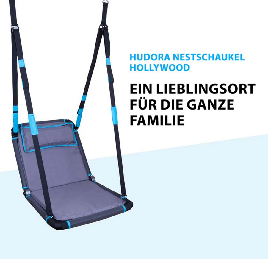 HUDORA Nestschaukel Hollywood, anthrazit/türkis