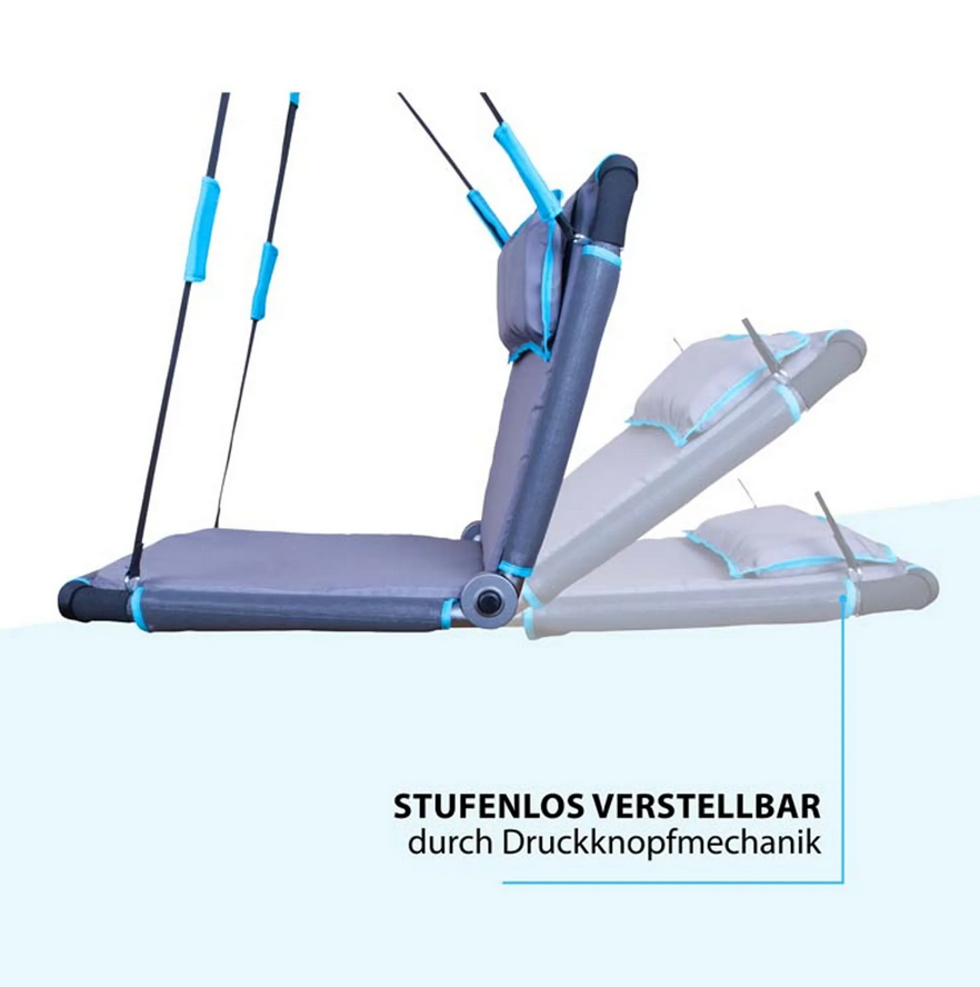 HUDORA Nestschaukel Hollywood, anthrazit/türkis