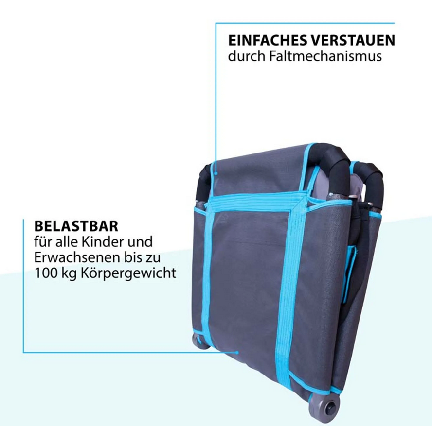 HUDORA Nestschaukel Hollywood, anthrazit/türkis