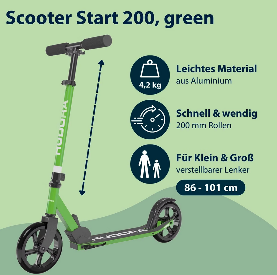 HUDORA Scooter Start 200 - verschiedene Farben (B-Ware)