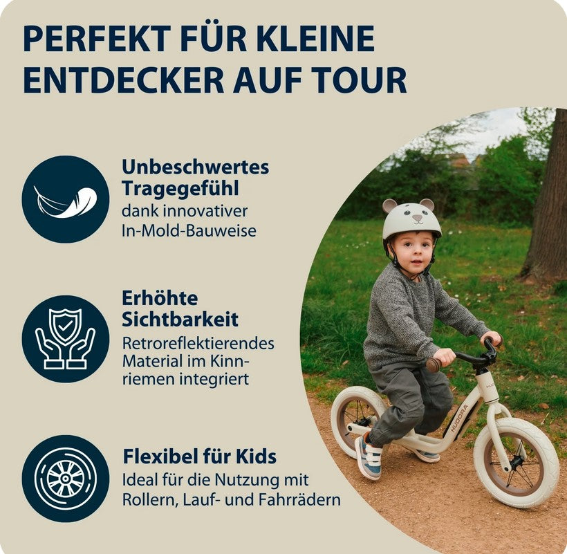 HUDORA Kinderhelm Beary, mocha
