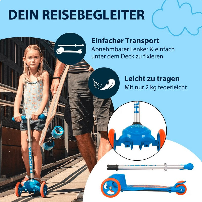 HUDORA Kinderscooter Flitzkids 2.0, blau