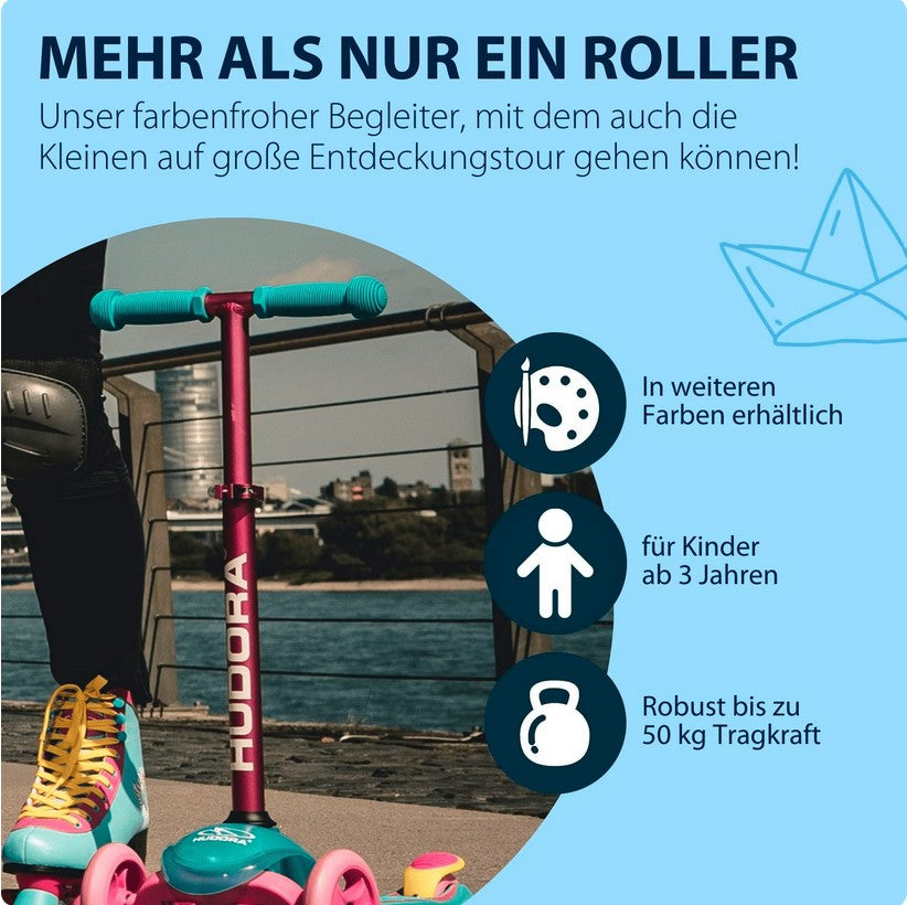 HUDORA Kinderscooter Flitzkids 2.0, blau