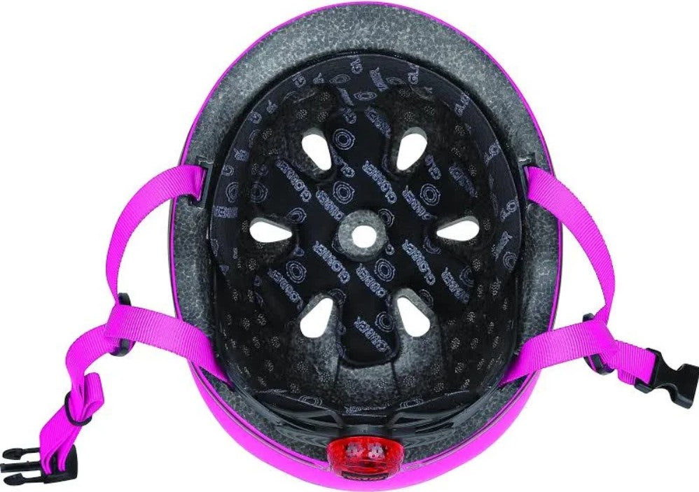 Globber Kinderhelm Elite Lights Tiefrosa - Gr. XS/S (48-53 cm)