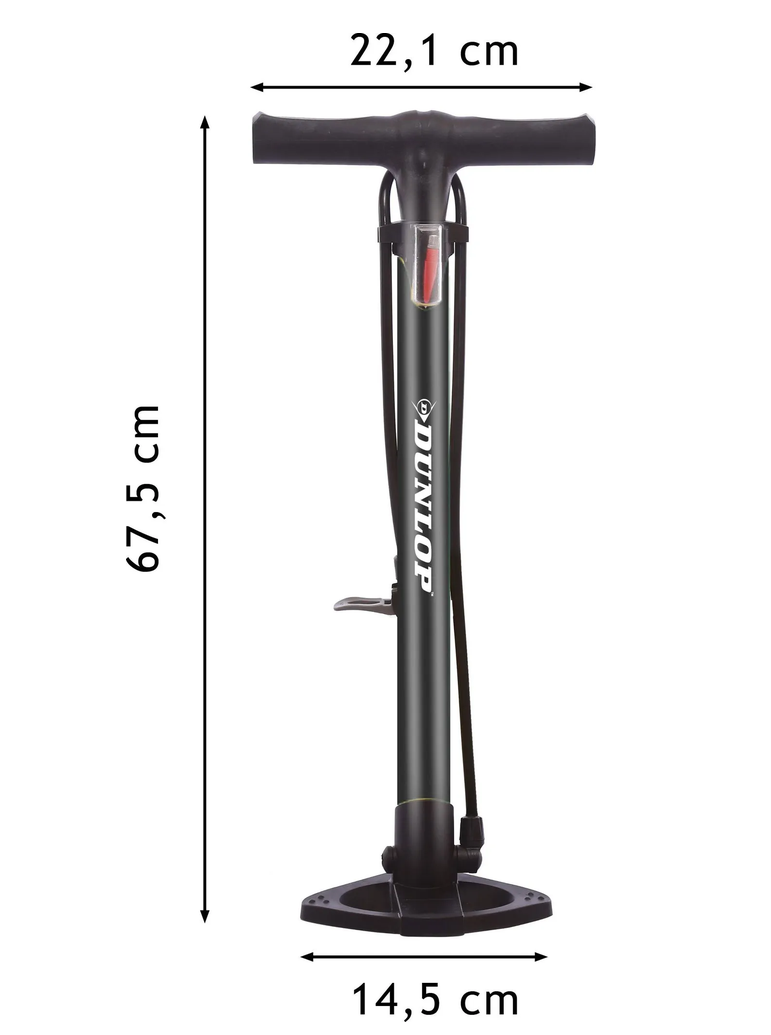Standluftpumpe von Dunlop 12 Bar