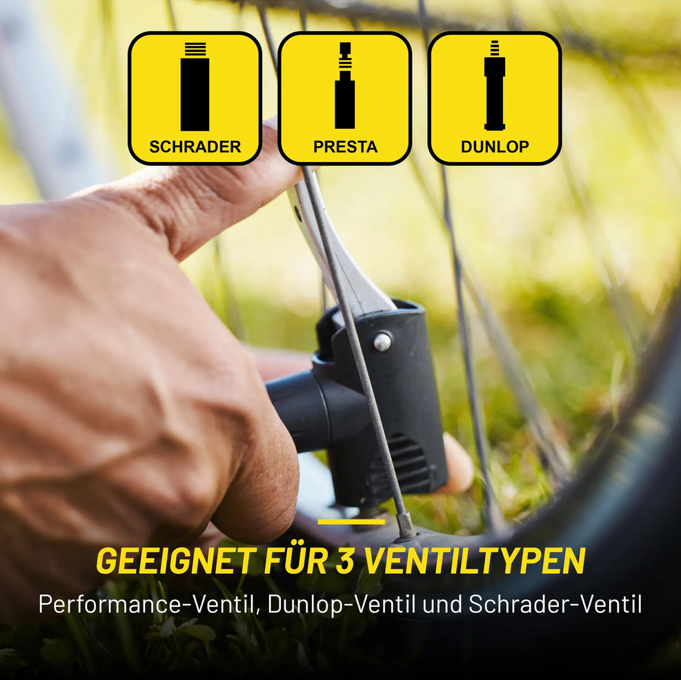 Standluftpumpe von Dunlop 12 Bar