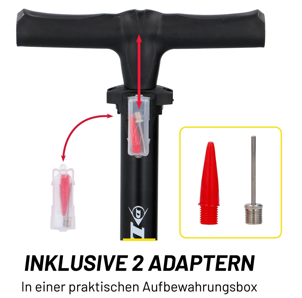 Standluftpumpe von Dunlop 12 Bar