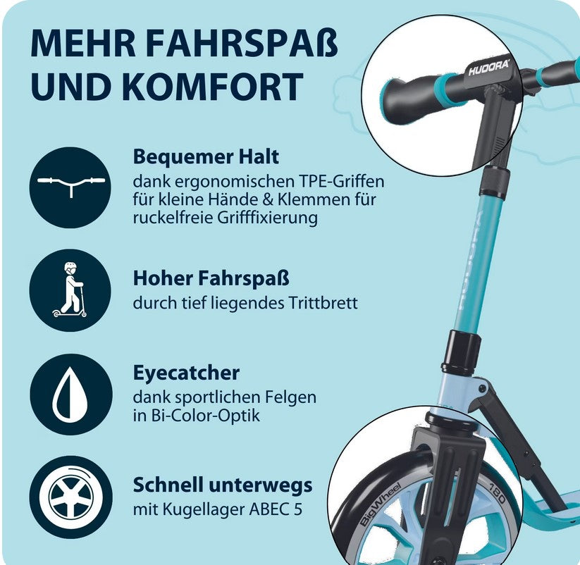 HUDORA BigWheel 180 Advanced Junior - verschiedene Farben (B-Ware)