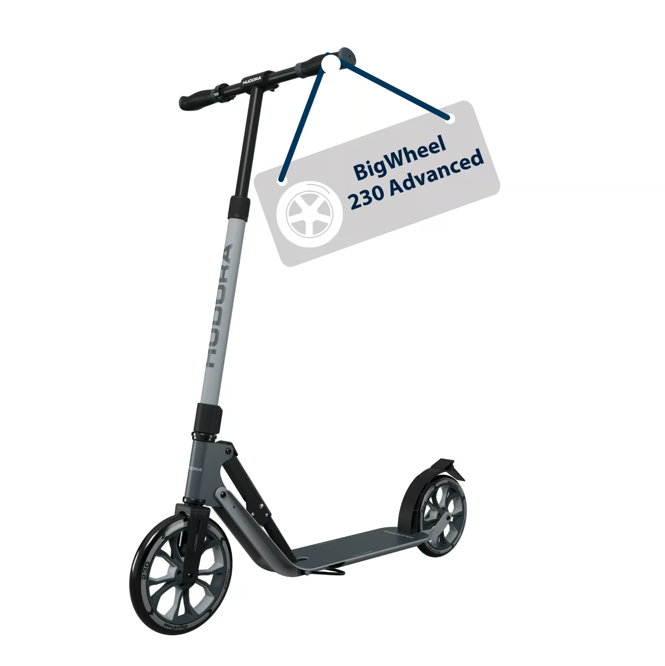 HUDORA BigWheel 230 Advanced, Scooter verschiedene Farben, B-Ware