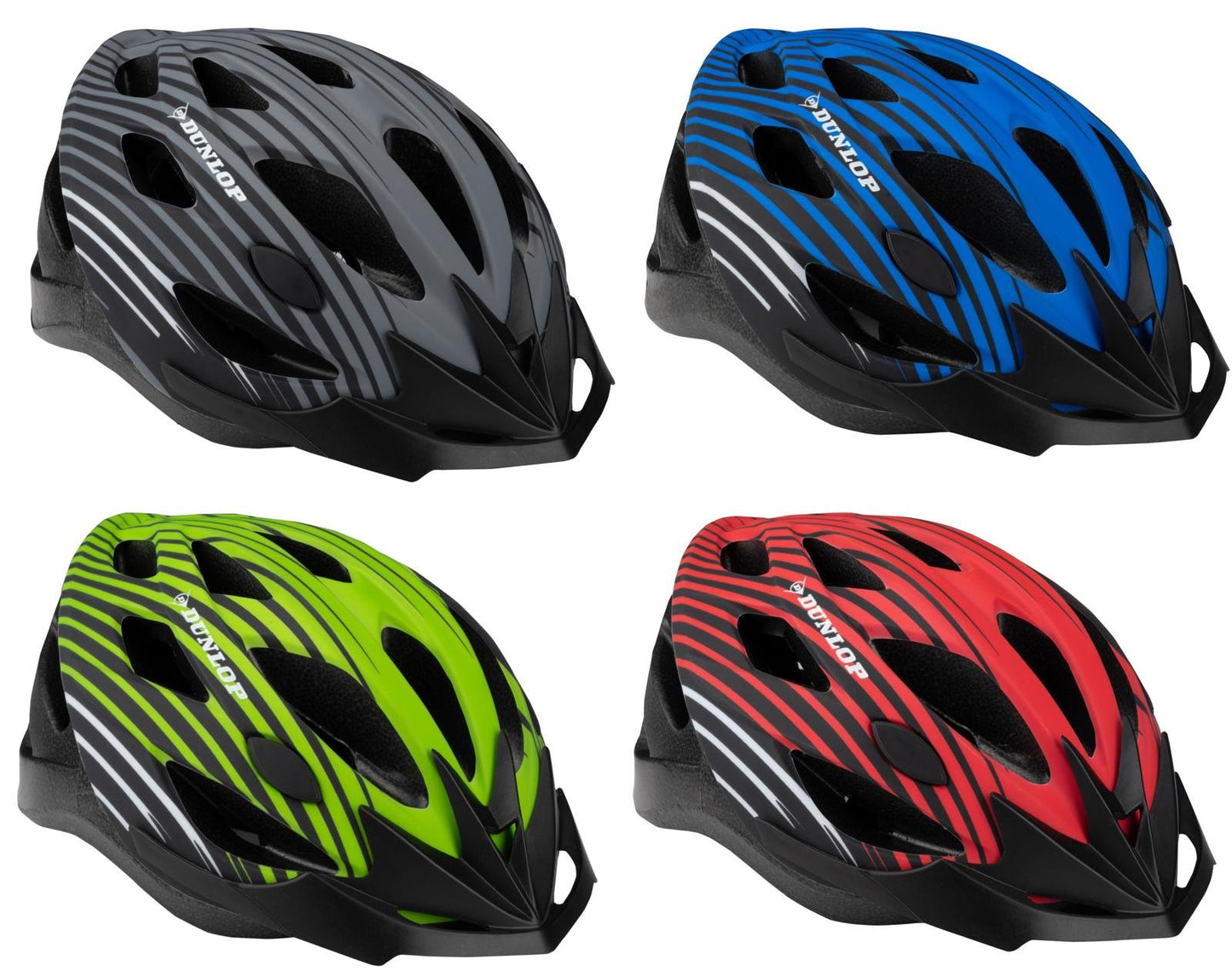 Fahrradhelm von DUNLOP, Größe S 53-55 cm mit Visier, verschiedene Farben