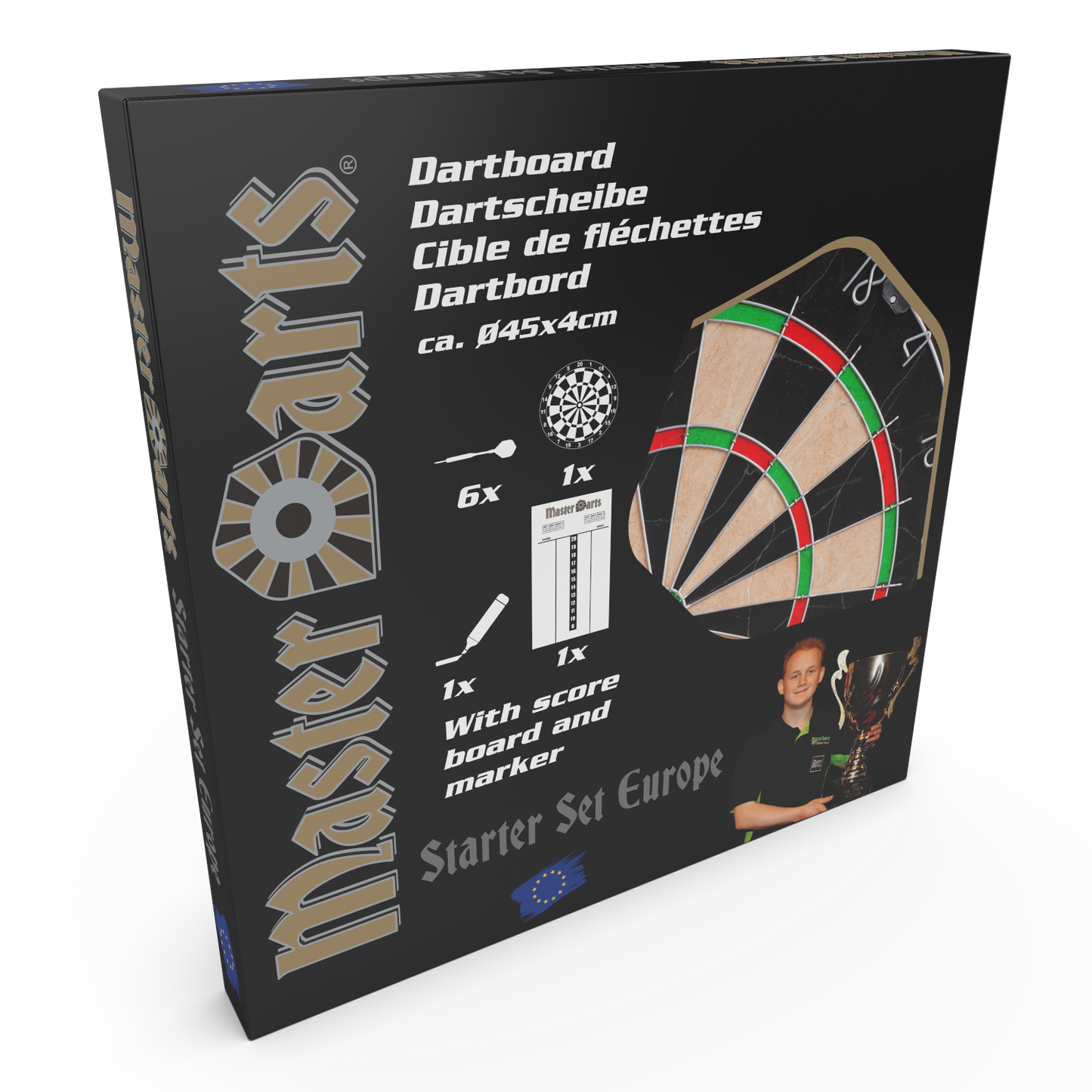 Dartboard von MASTERDARTS inkl. Zubehör