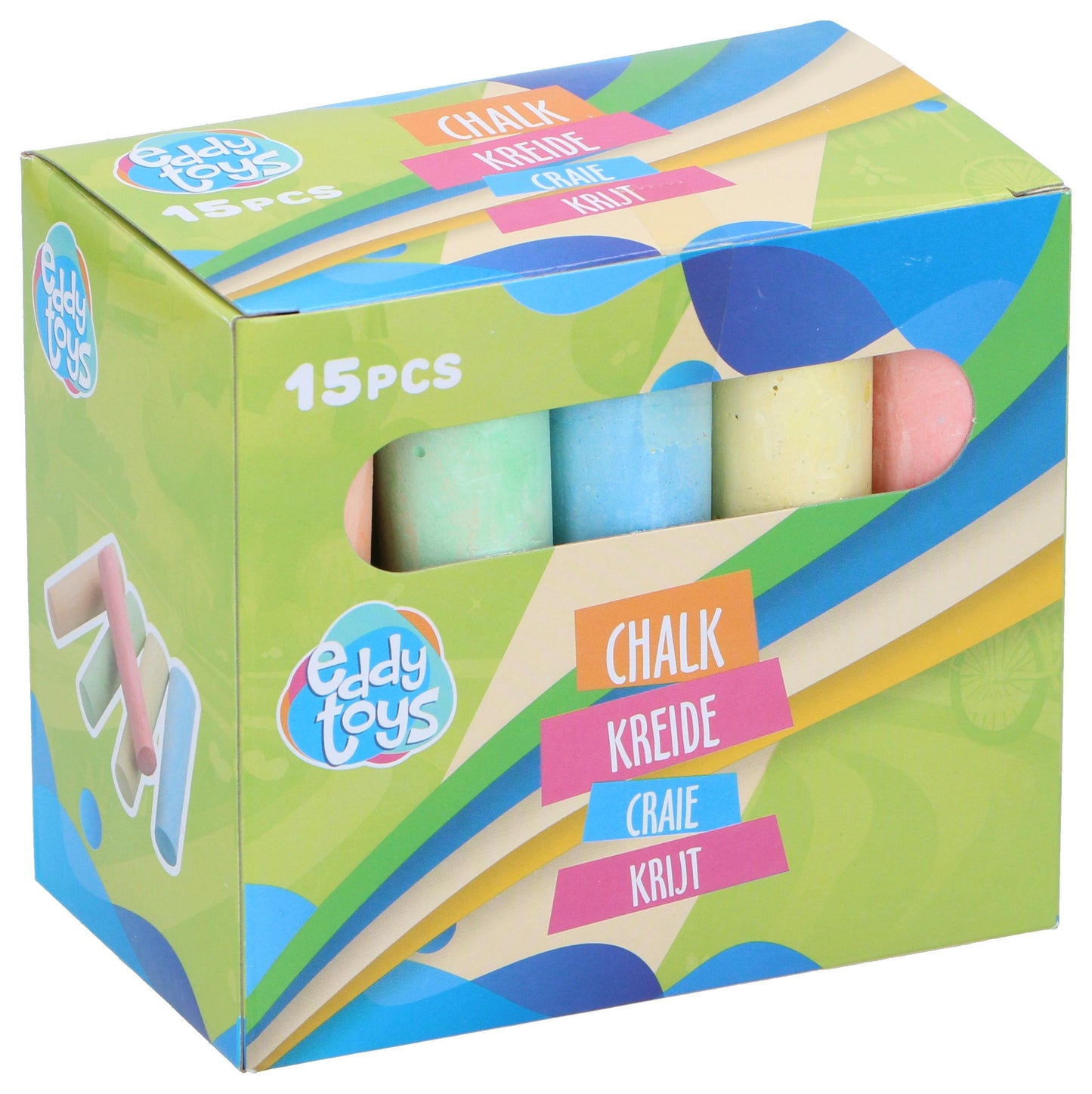 Straßenkreide von EDDY TOYS  15 Stück