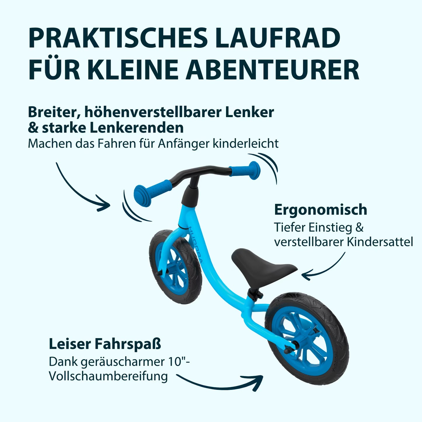 HUDORA Laufrad Up 10“ - verschiedene Farben