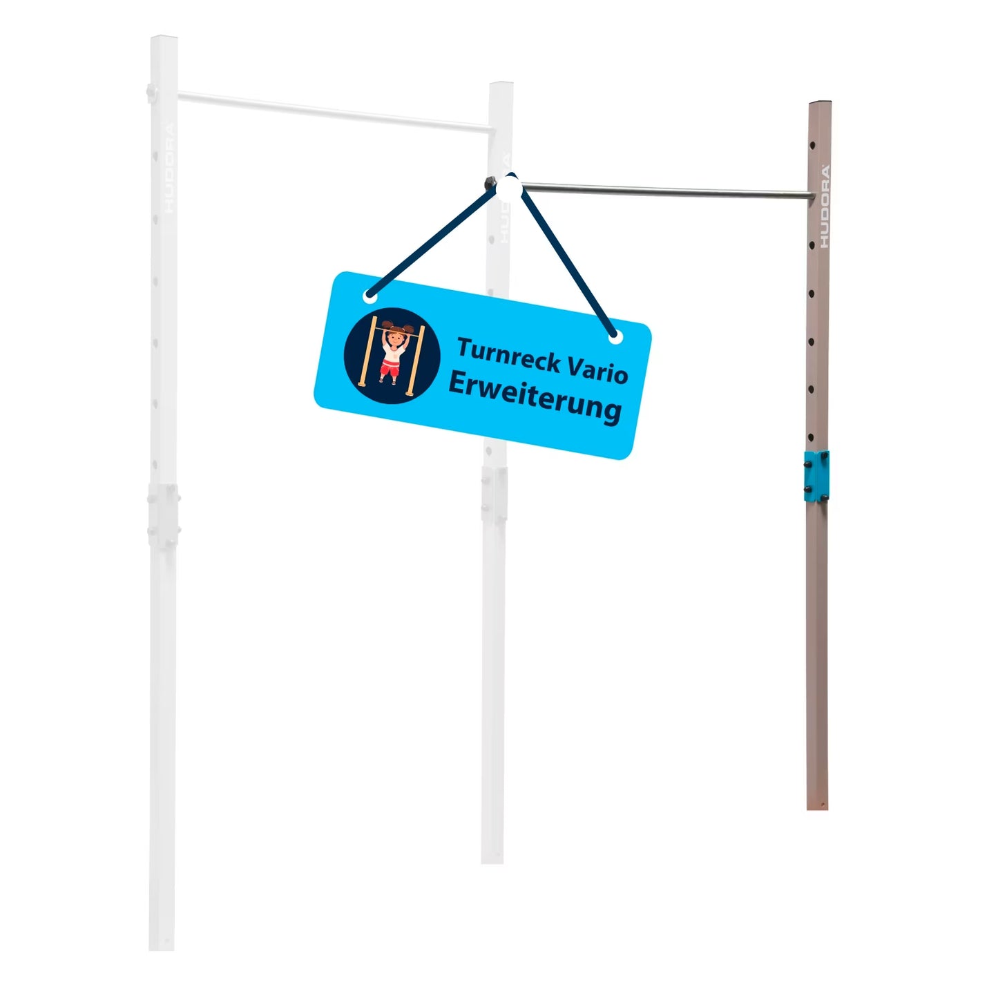 Extension de barre de gymnastique HUDORA Vario barre double (module supplémentaire) 