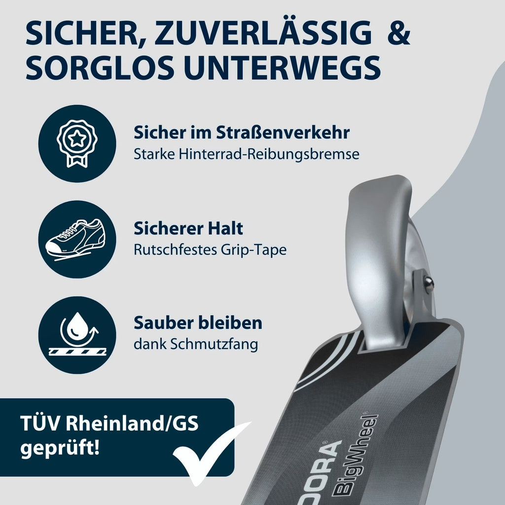 HUDORA Little BigWheel, Scooter silber "Exklusiv Edition"