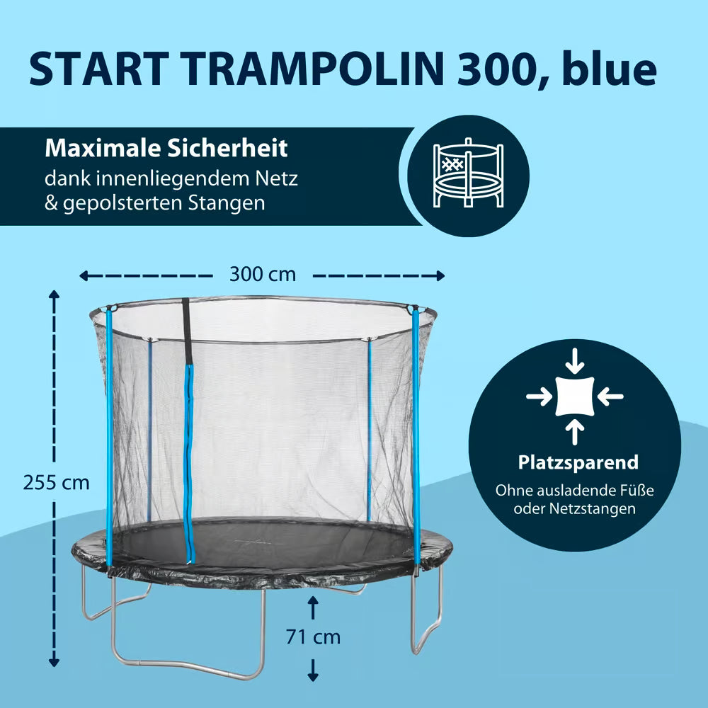HUDORA Trampolin Start 300V, blue (B-Ware)