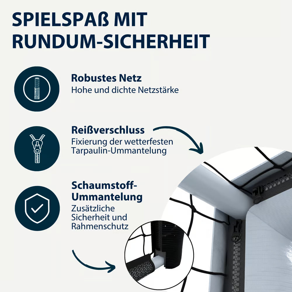 HUDORA Fußballtor Pro Tect Advanced White, verschiedene Größen (B-Ware)